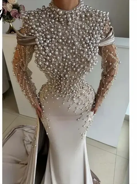 Satin Evening Gown 2