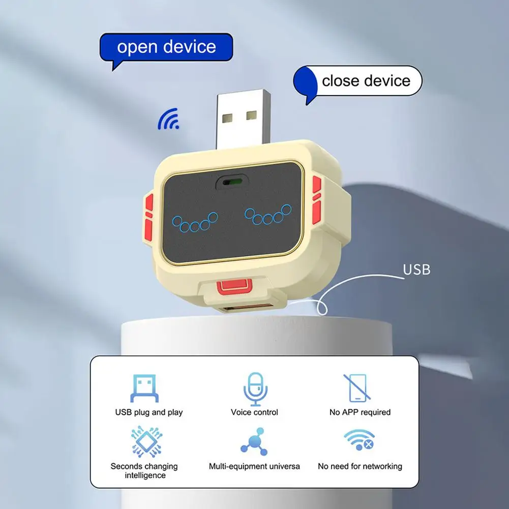Sprachsteuerung Smart USB Socket Converter Lampenschutz Lichter Schalter 2