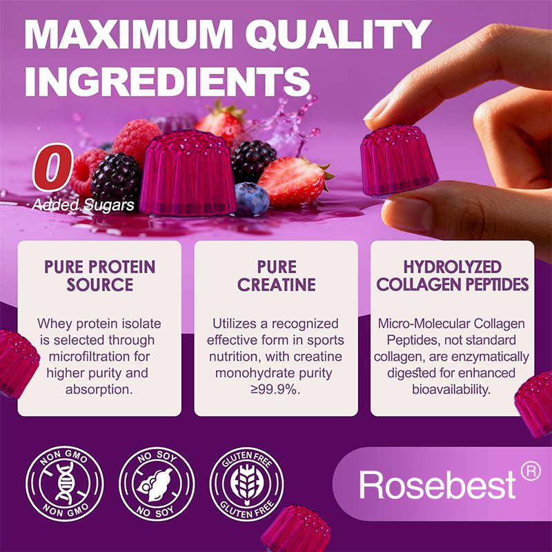 Private Label Sugar-Free Whey Isolate High Protein Gummy 3