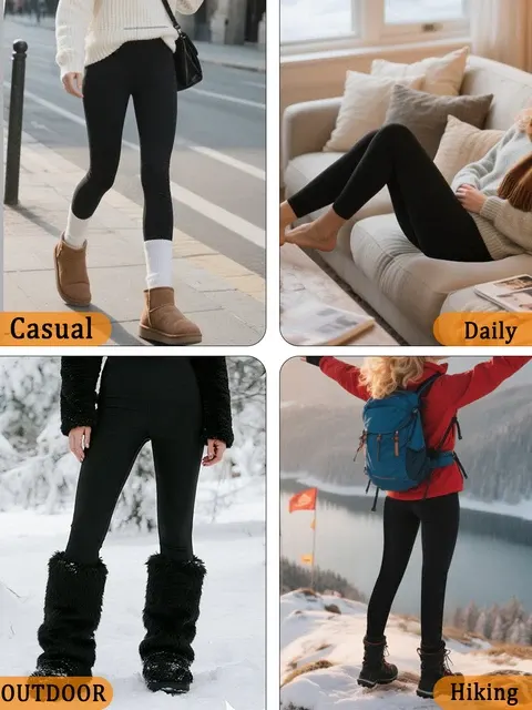 Fleece-Lined Thermal Leggings 4