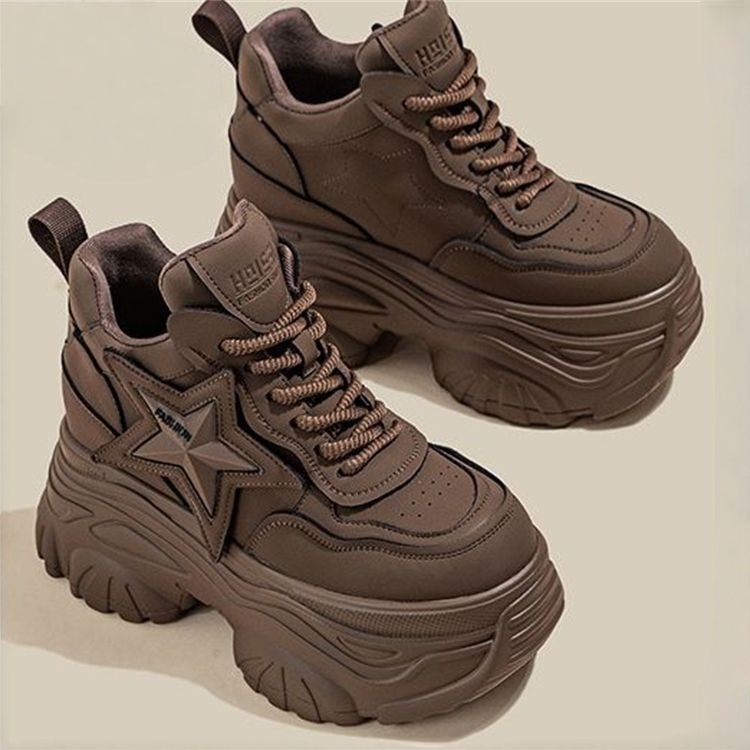 Damen-Retro-Dad-Sneaker mit 10 cm Plateau