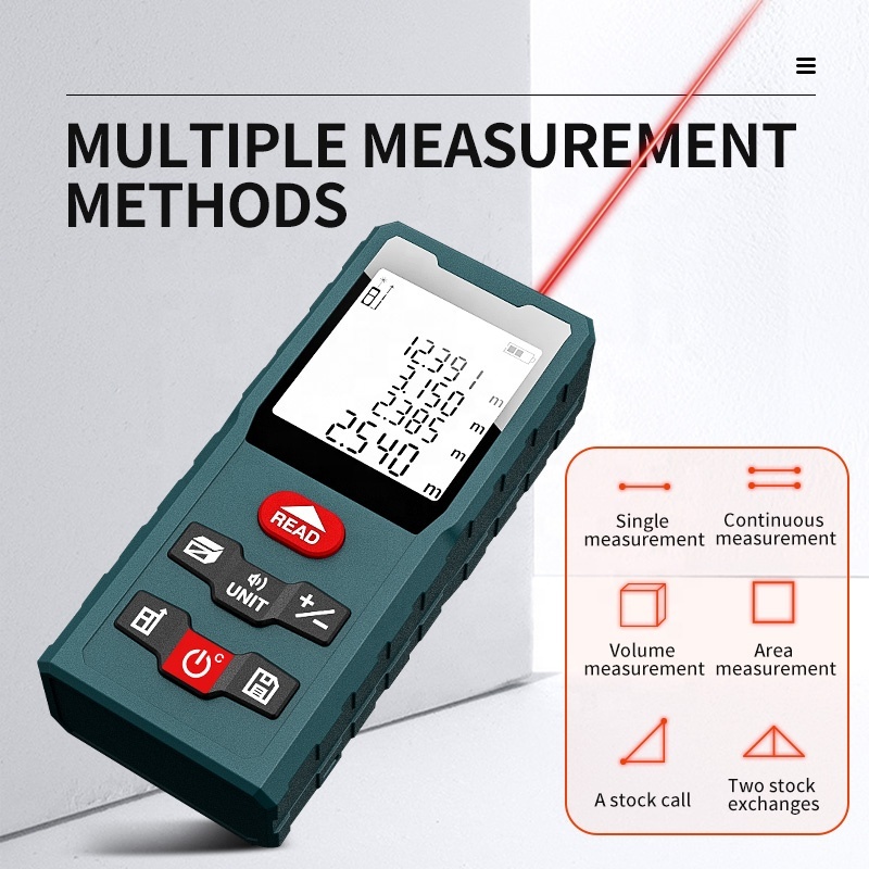 Portable Mini Digital LCD Display Area Volume Measuring 3