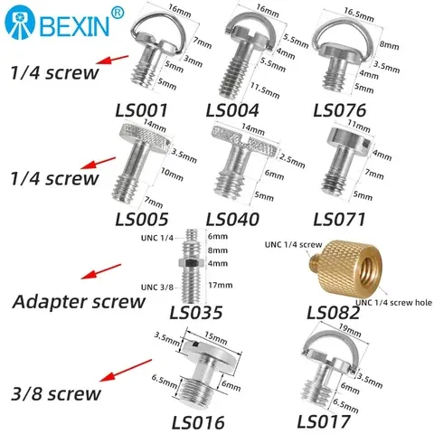 1/4 to 3/8 Inch Screw Adapter Kit for Cameras