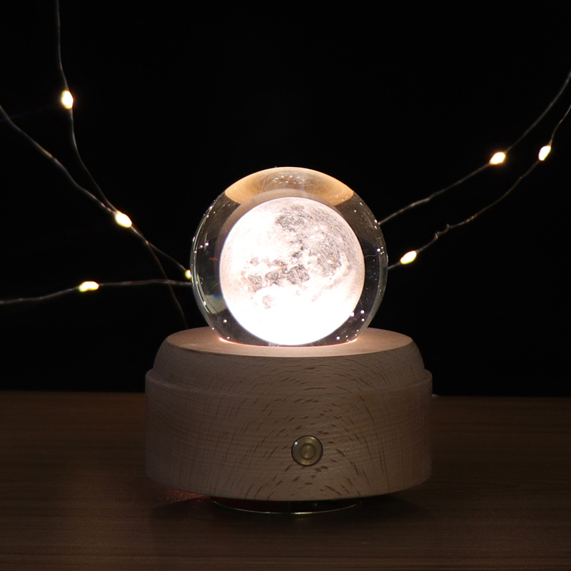 USB Moon Lamp with 3D Crystal Ball 3