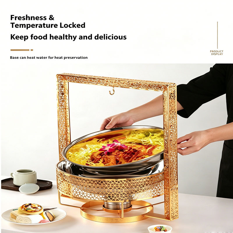 Hotel Wedding Stainless Steel Chafing Dish Food Warmer 4