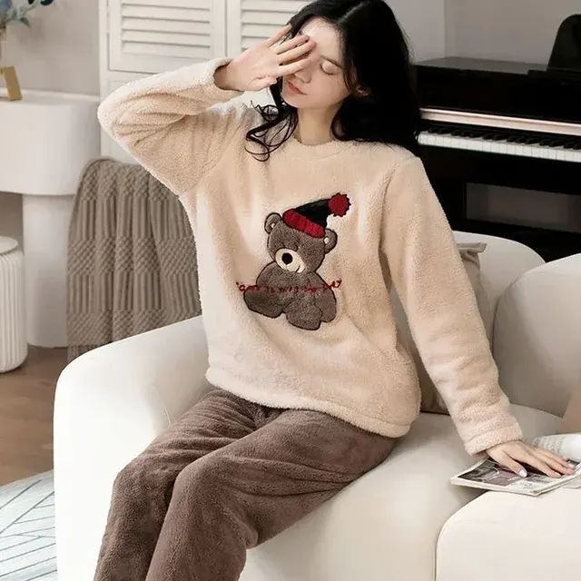 Damen-Pyjama-Set Übergröße 3