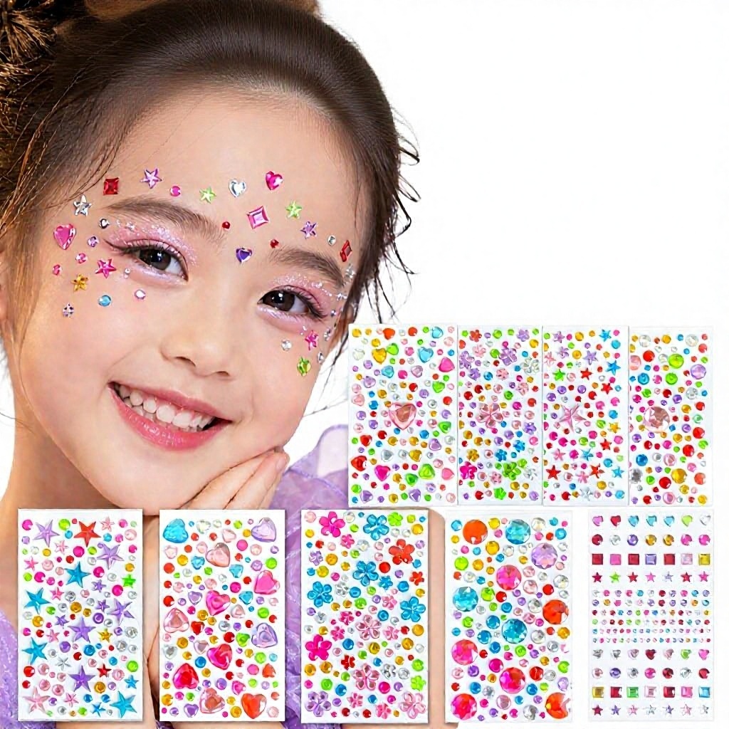 Colorful Crystal Gem Craft Stickers