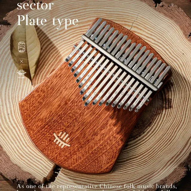 Hluru 17-Tasten-Palisanderbrett Kalimba Massivholz Daumenklavier Finger Klavier Flatboard 3