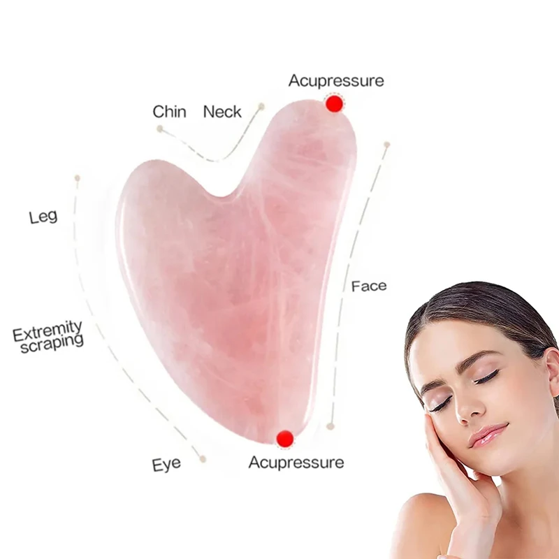 Gua Sha Board Körpermassage-Tool Bienenwachs-Guasha-Schabewerkzeug Gesichts-Schabeplatte Schönheitsmassage für 4