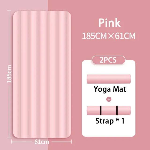 Non-Slip 8mm NBR Yoga Mat 1