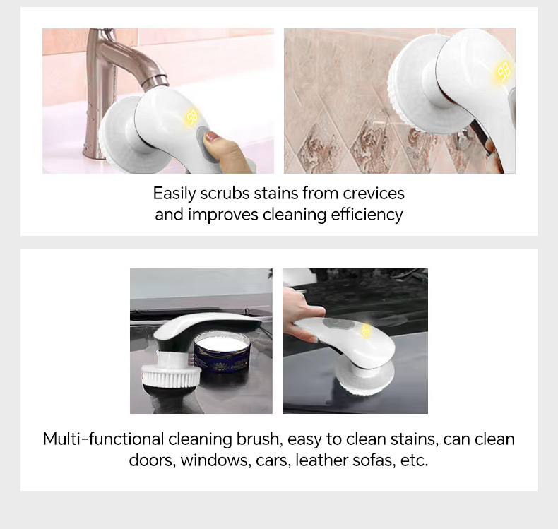 USB Rechargeable Kitchen Cleaning Brush 4