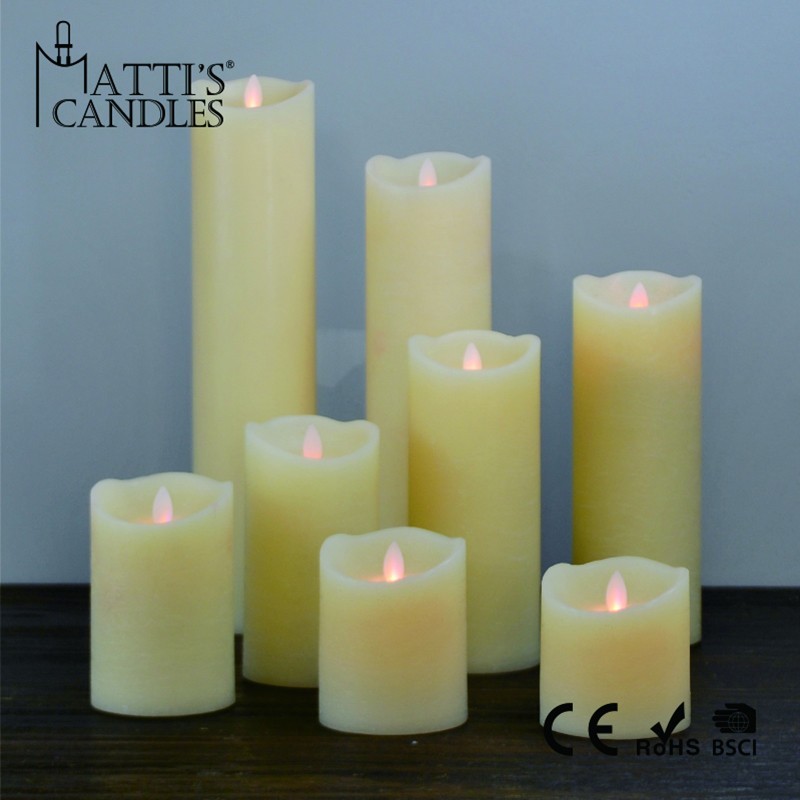 Flameless LED Candle with Moving Wick 2