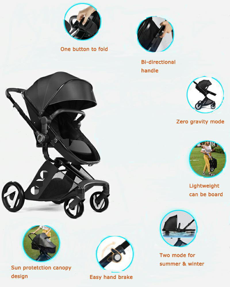 Aluminum Baby Carrier One-Hand Folding 4