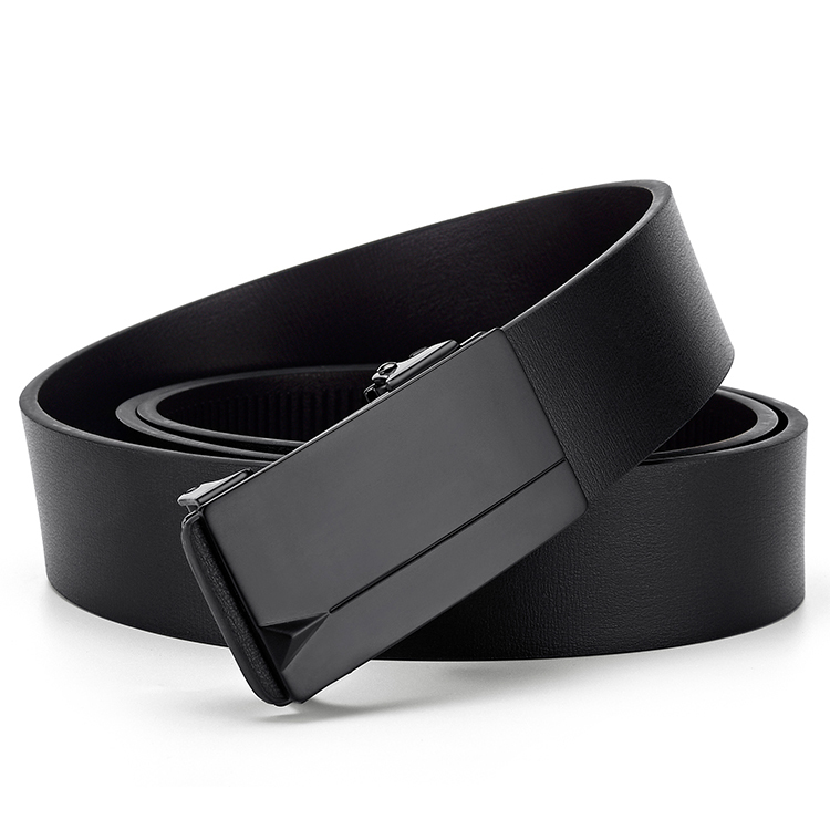 Men's Genuine Leather Belt Metal Buckle 4
