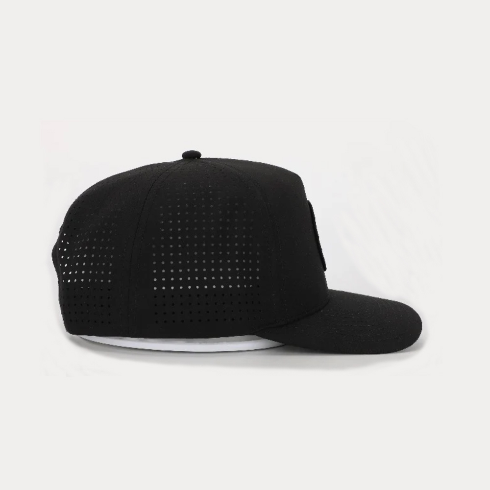 Schwarze Perforierte Snapback Golfkappe 4