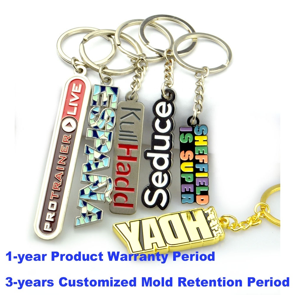 Metal Alphabet Keychain with Carabiner 4