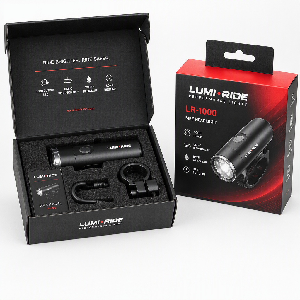 USB-C Rechargeable Bike Front Light 1000 Lumen 3