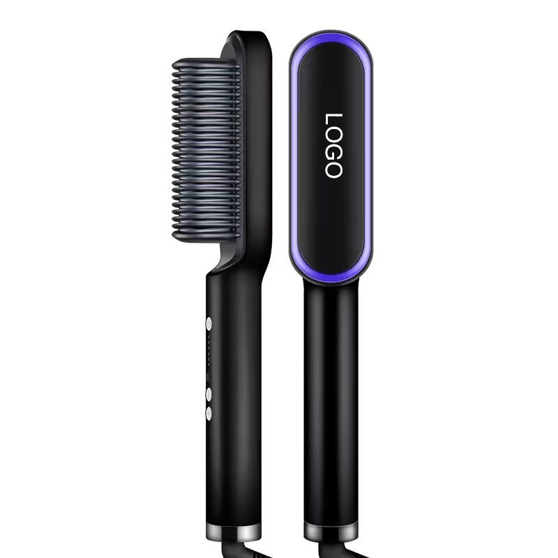 2-in-1 Negative Ion Hair Straightener Styling Comb 2