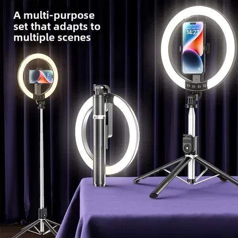 Phone Tripod 10 Inch LED Ring Light Lamp