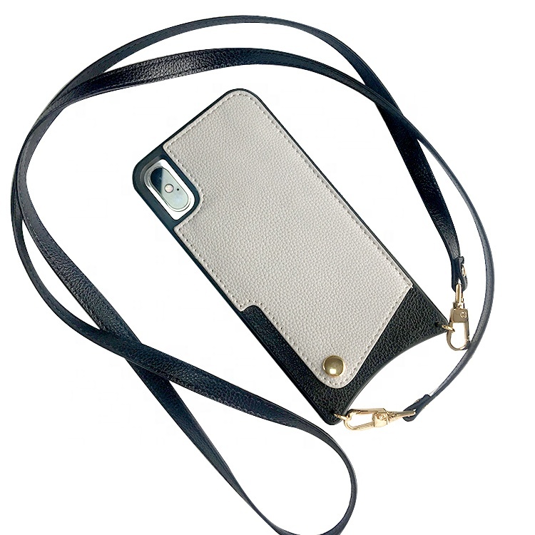 Wallet Lanyard Cross Body Crossbody Leather Phone Case