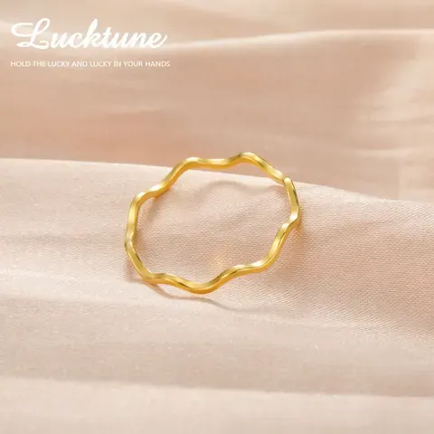 Wave Stainless Steel Ring