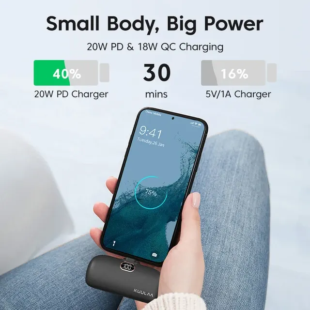 Mini 5000mAh Fast Charging Power Bank 3
