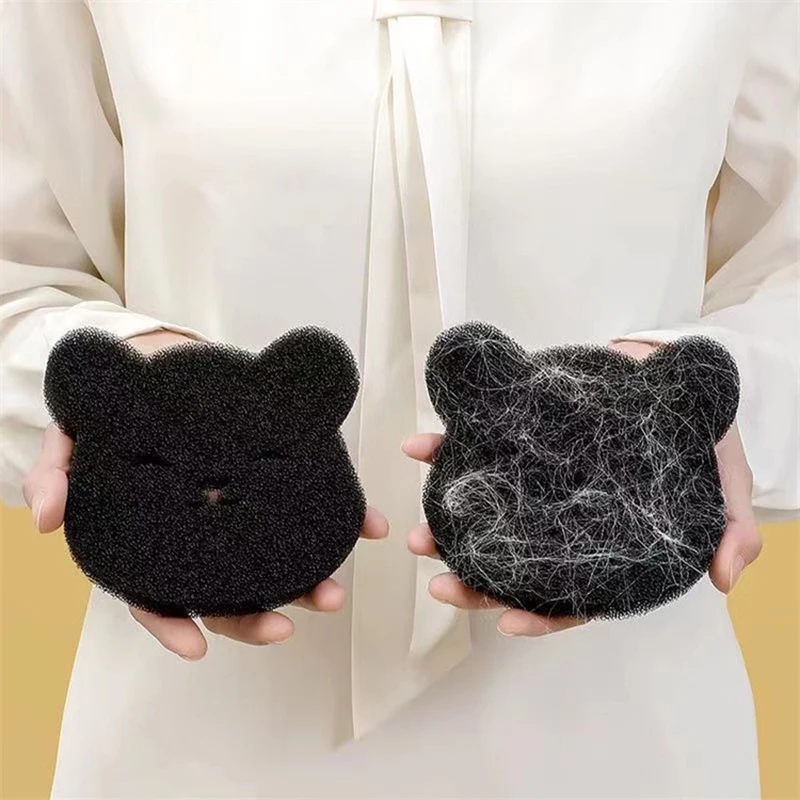 Washable Bear-Shaped Pet Hair Sponge 3