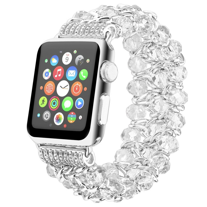 Fashion Watch Band Beaded Gemstone Bracelet for Apple
