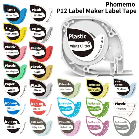 Phomemo P12 P12Pro Etikettendrucker-Klebeband Ersatz für DYMO Etikettendrucker