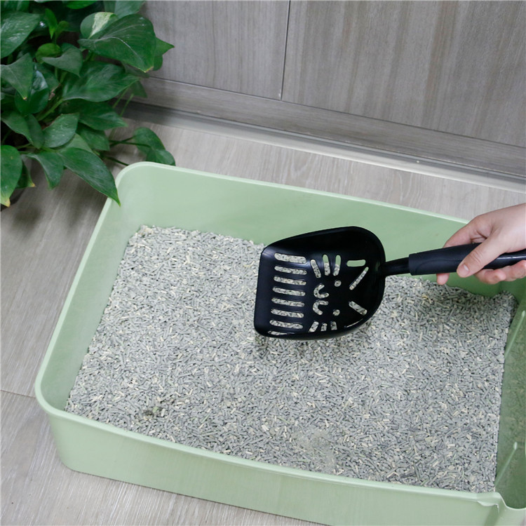 Pet Large Alloy Cat Litter Scoop Plastic Handle