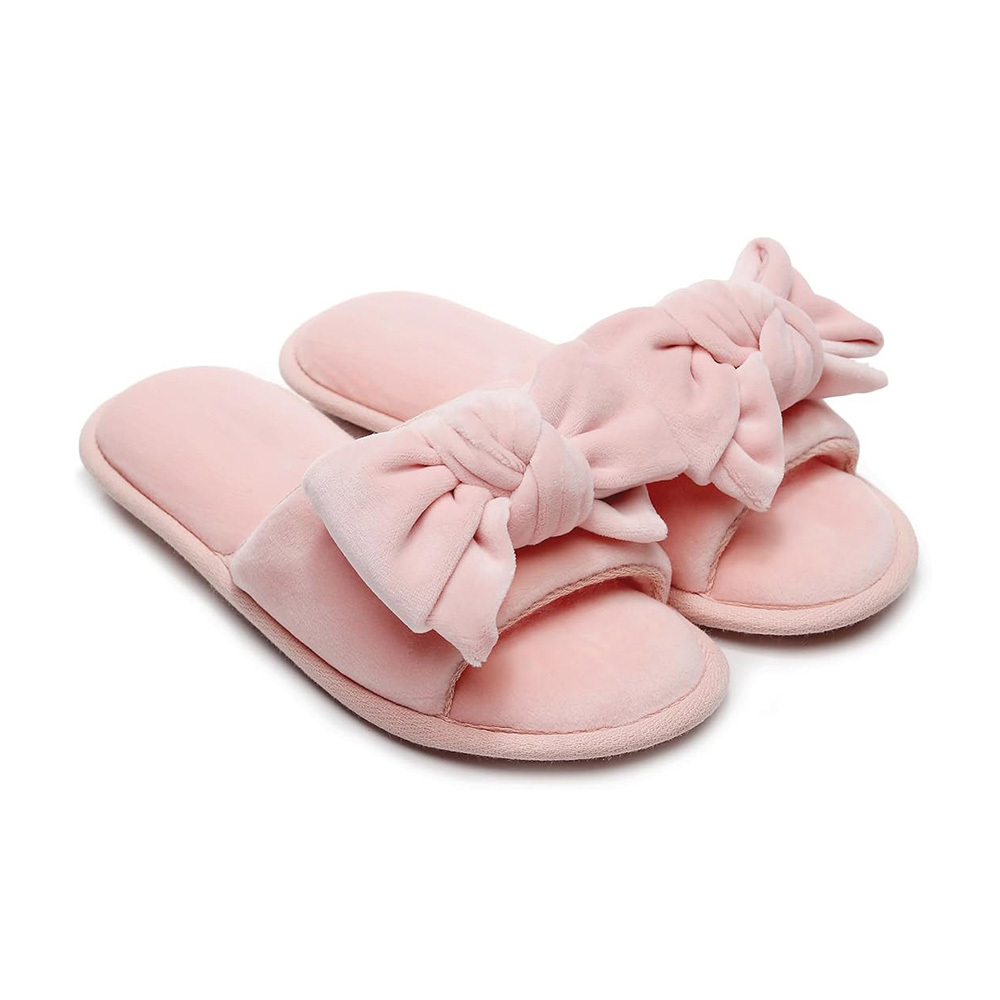 Women's Lovely Bowknot Soft Velour Cloud Sensation Cozy 2