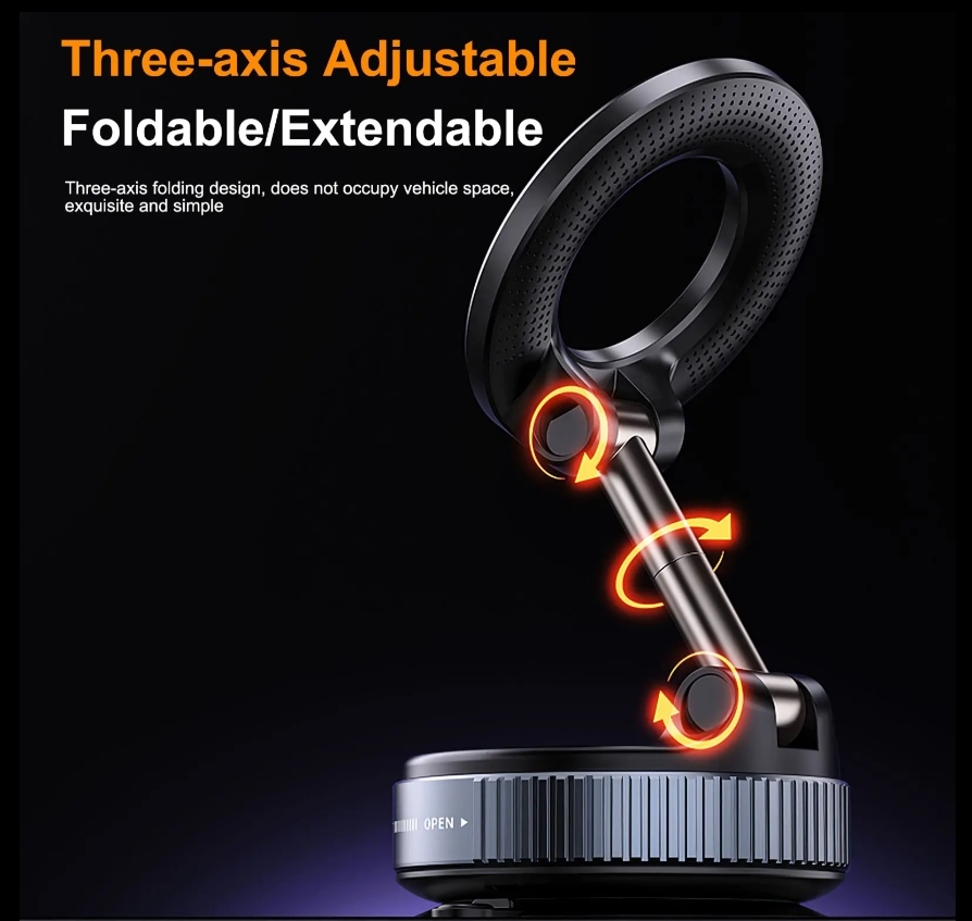 Aluminum Phone Holder with Vacuum Suction 4