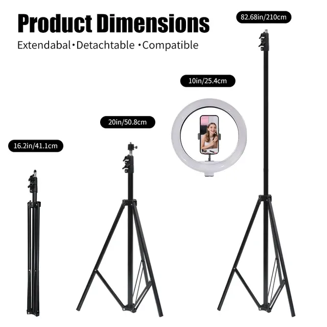 Joystar 10 Inch Ring Selfie Light CCT And 2