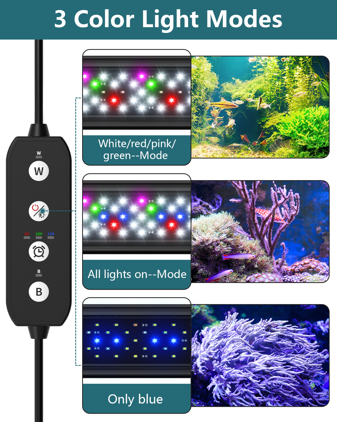 30-120 CM Full Spectrum Fish Tank Light Lamp 3