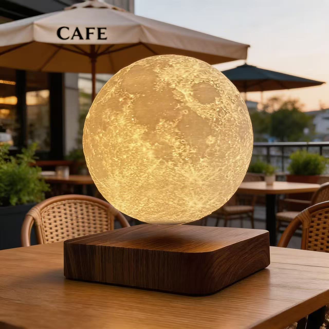 Hotselling Christmas Decorations Table Lamps Magnetic Levitation Moon