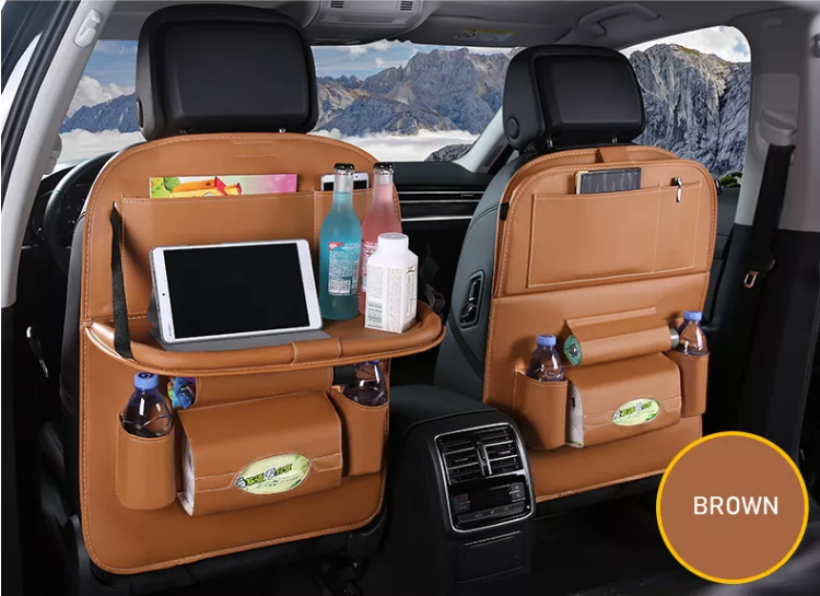 PU Leather Car Backseat Organizer 3