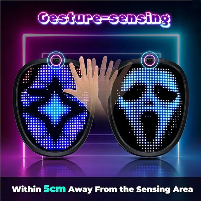 LED Kids Mask With Gesture Control 4