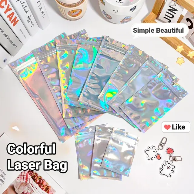 Holographic Resealable Mylar Ziplock Pouches 2