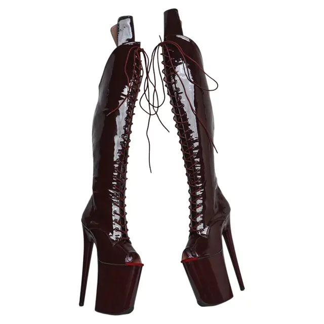 Pole Dance Patent Boots 2