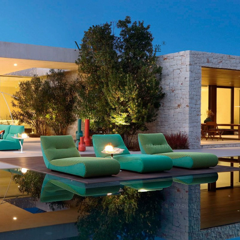 Modern Outdoor Balcony Recliner Lounge Chair 4