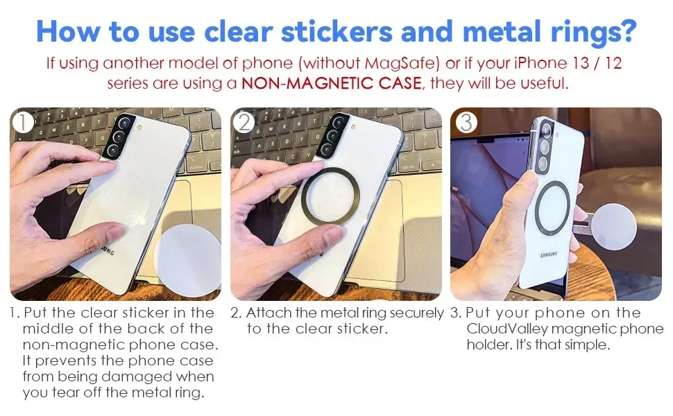 Magnetischer Laptop-Handyhalter für Monitore