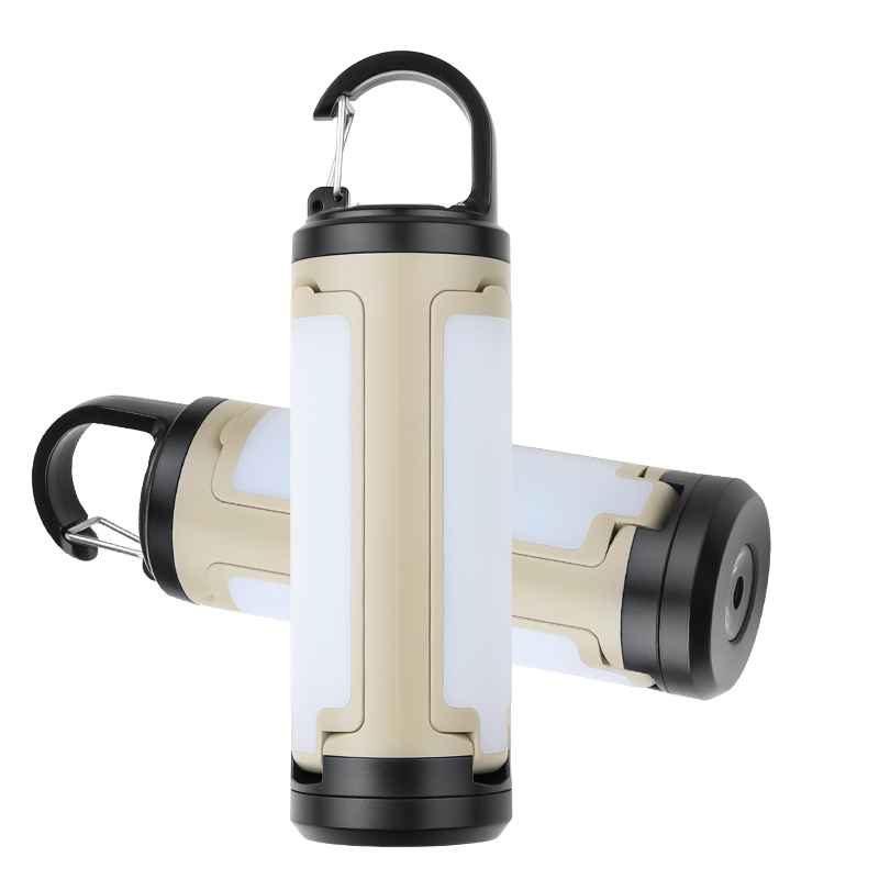 Rechargeable 3-Leaf Side Lamp LED Camping Lantern Portable 4