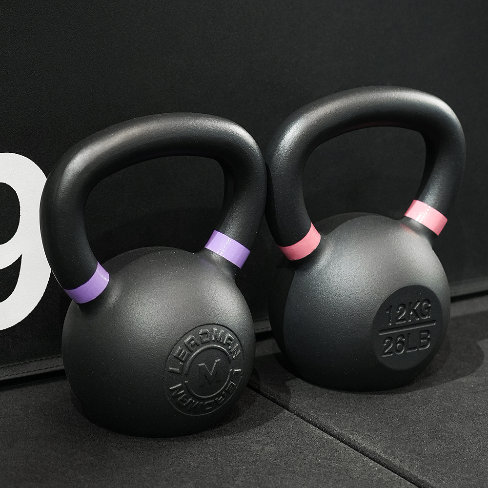 Pulverbeschichtete Gusseisen Kettlebell Set