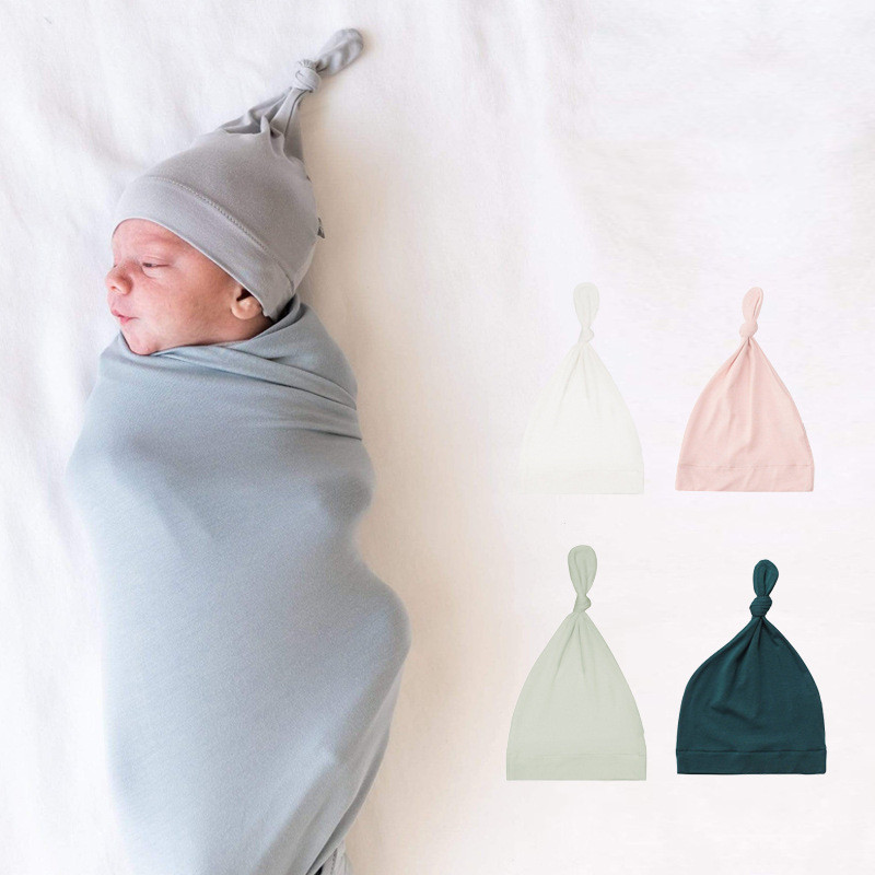 Bamboo Fiber Thin Baby Hat Pullover