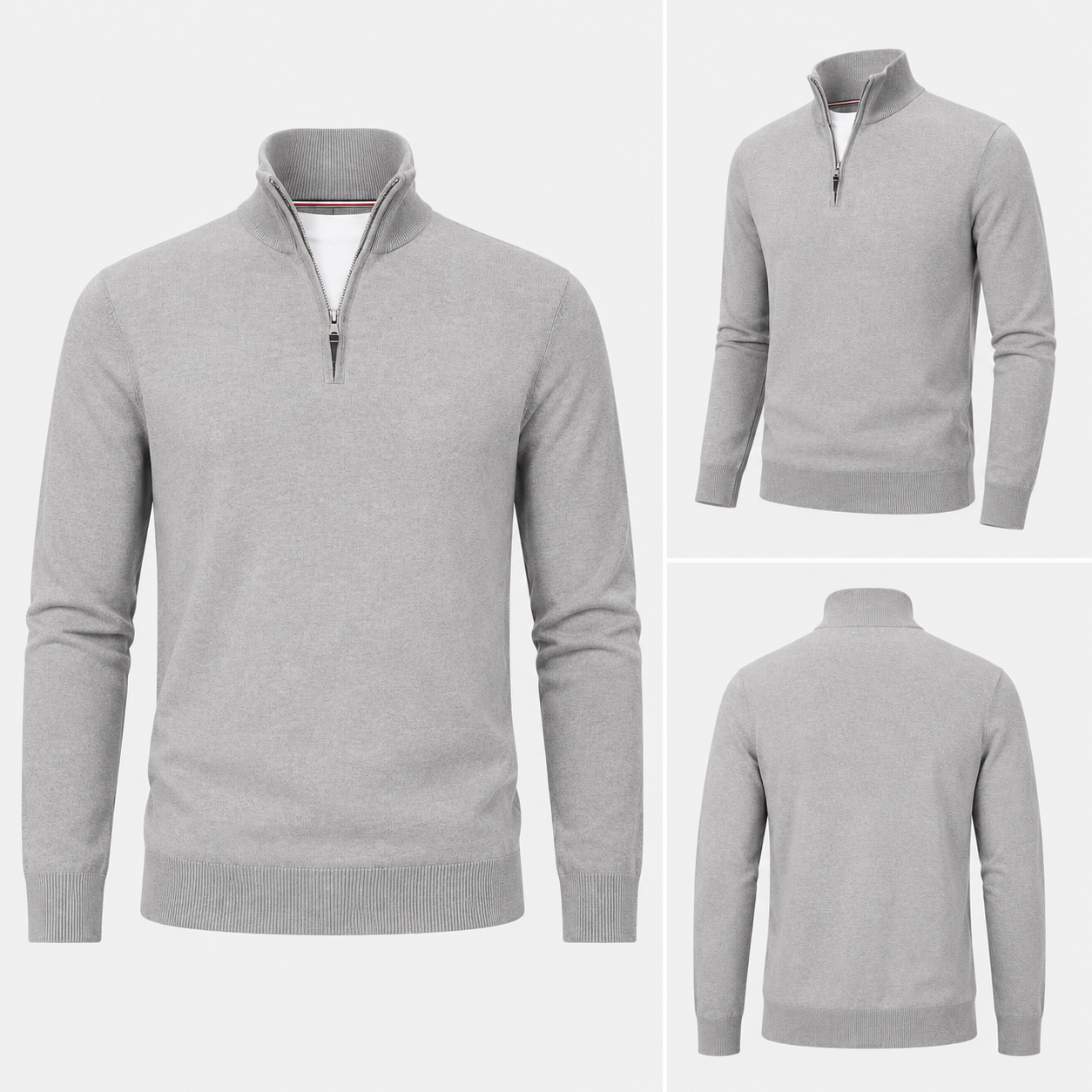 Men's Embroidered Quarter-Zip Sweatshirt 2