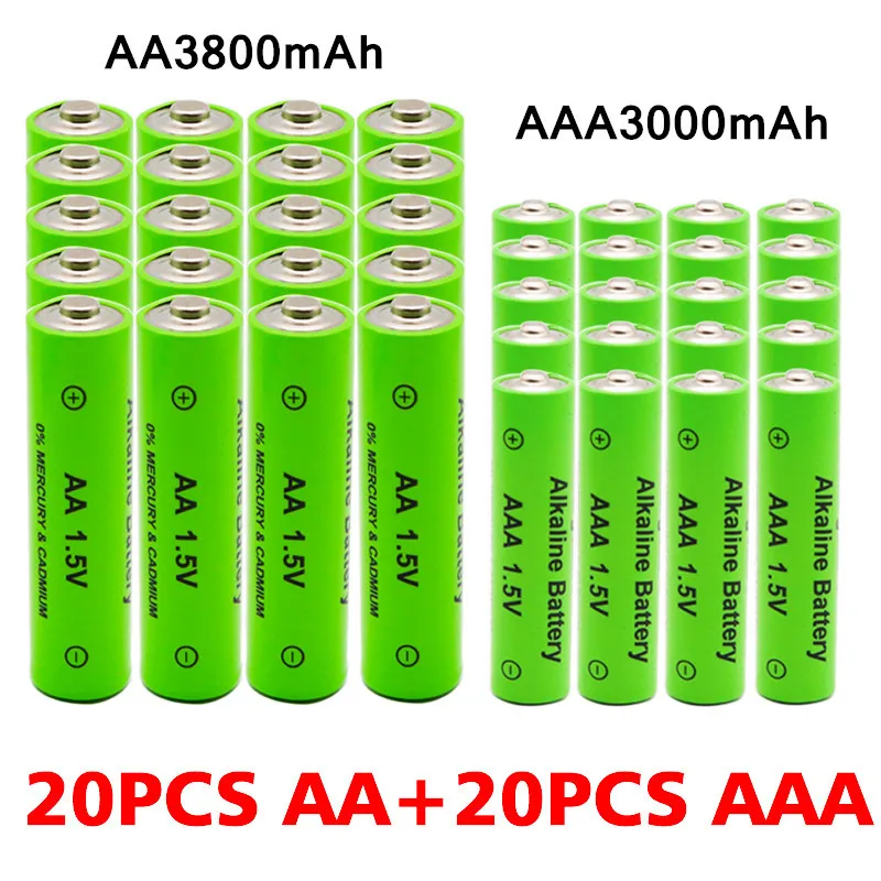 1.5V AA AAA Rechargeable Alkaline Batteries