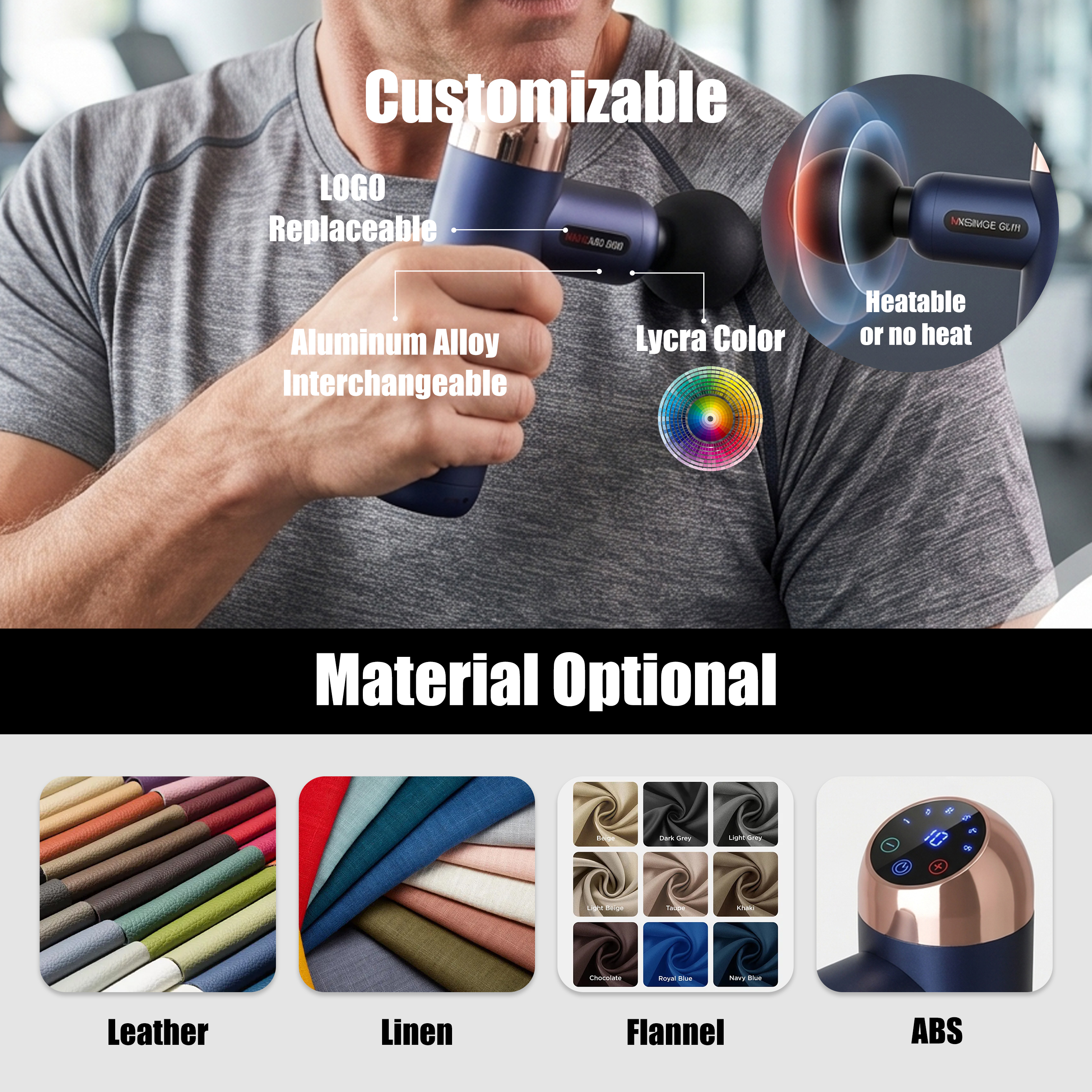 Physical Therapy 4 Speed Cordless Mini Fascial Massager 4