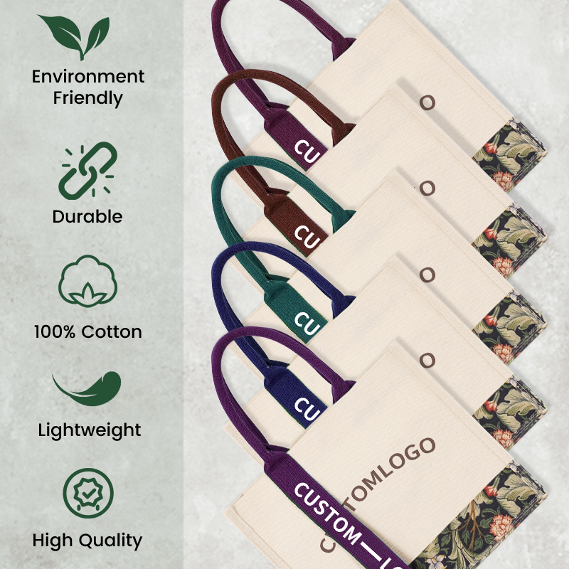 Reusable Natural Cotton Canvas Grocery Tote 4