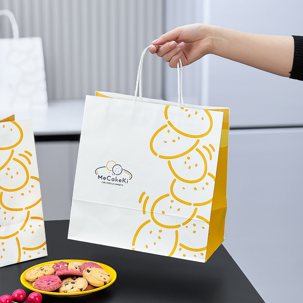Biodegradable Bakery Bag with Flat Handles 4