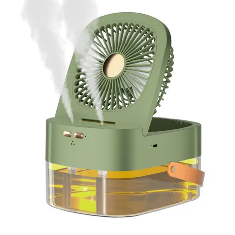 Humidifying Spray Fan Desktop Remote Control Timing Mini